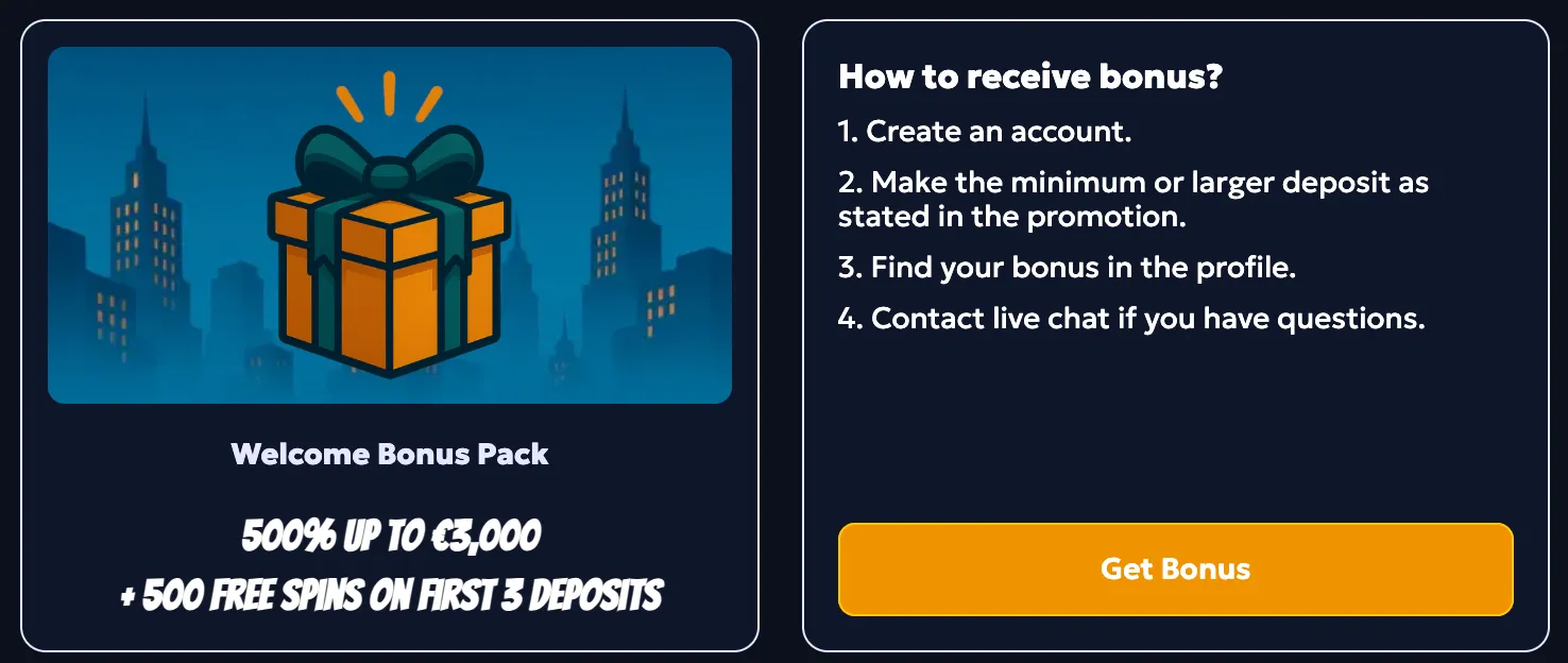 CasperBets Casino welcome bonus and deposit match offers